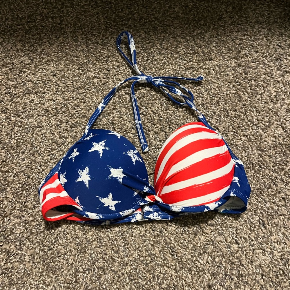 American Flag Bikini Top